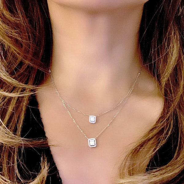 ◇Hei◇ Baguette layered necklace [正規品/関税込] ☆TWICE ミナ着用☆Hei☆送料込み☆baguette layered necklace