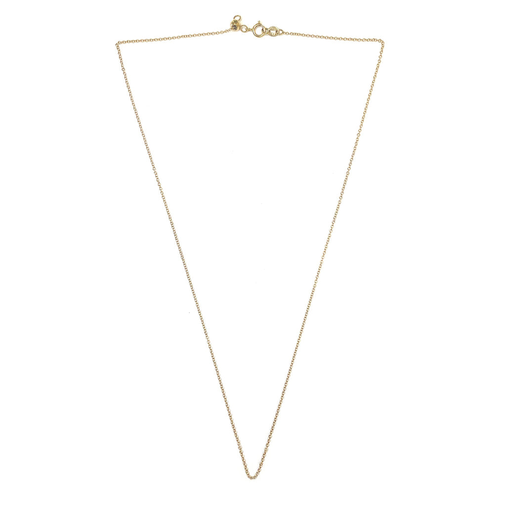 Rolo Light Adjustable Chain Necklace in 18K Gold - Kura Jewellery
