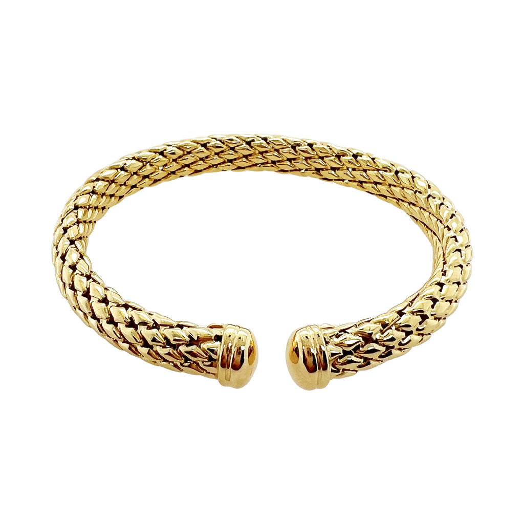 Anthea Bold Cuff in 18K Yellow Gold plating on 925 Sterling Silver