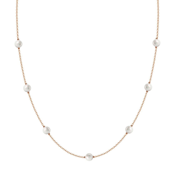 Akoya Baby Pearls Necklace in 18K Gold - Kura Jewellery