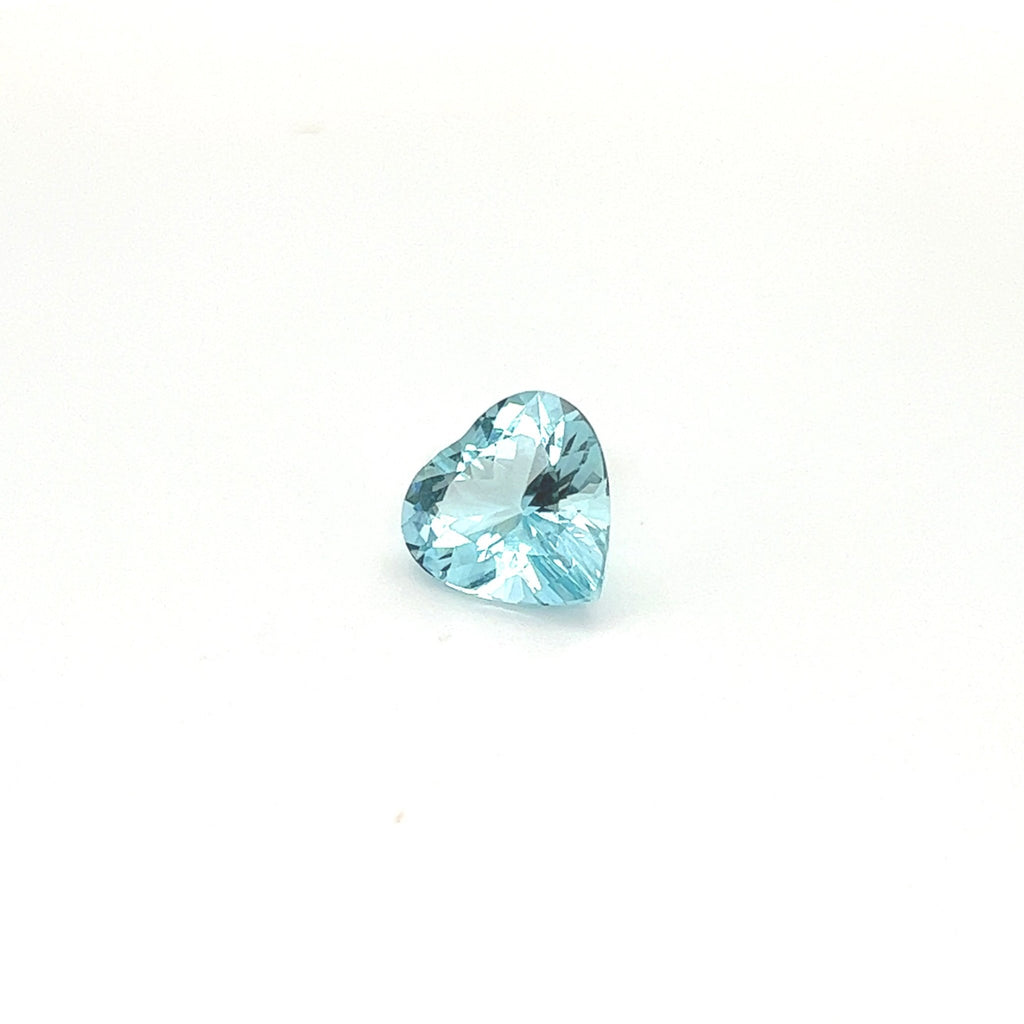 Aquamarine 4.05 cts Heart Shaped Precious Gemstone - Kura Jewellery