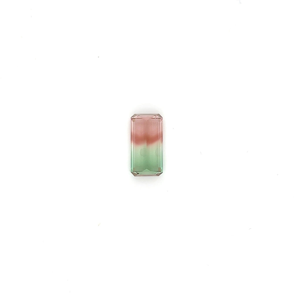 Bi-Color Tourmaline 5.11 cts Octagon Shaped Precious Gemstone - Kura Jewellery
