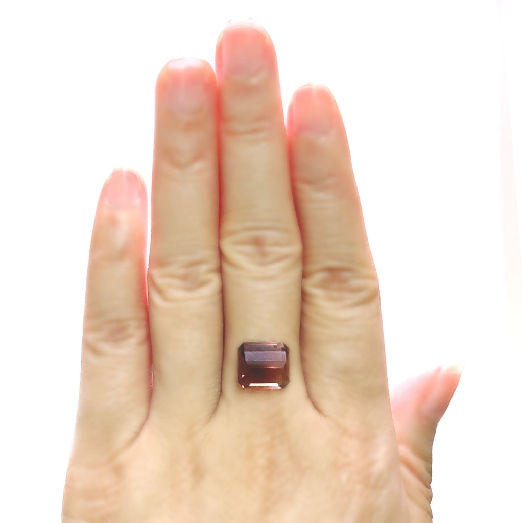 Bi-Color Tourmaline 5.30 cts Octagon Shaped Precious Gemstone - Kura Jewellery
