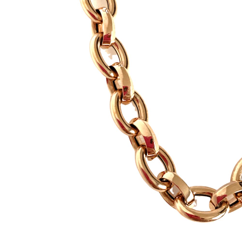 Brooklyn Chunky Light Chain Bracelet in 14K Rose Gold - Kura Jewellery