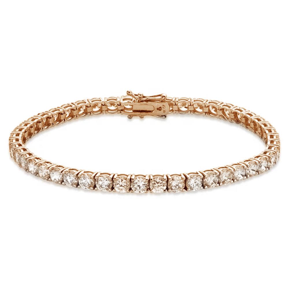 50 Pointer Premium Gold Finish Tennis Bracelet on Pure 925 Silver – Twenty  One Jewels