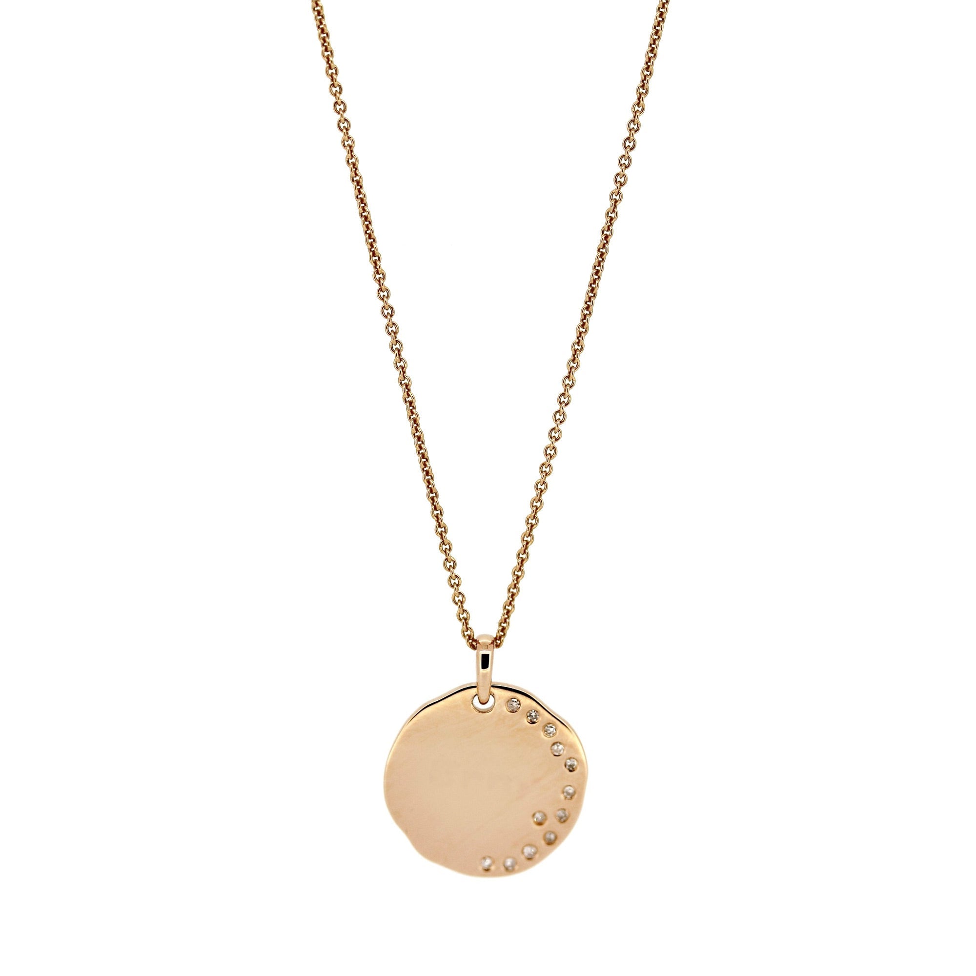 Buy 14K Solid Custom Engrave Disk Necklace, Personalized Dainty Solid Gold  Charm Pendant, Real Gold 2 Side Engravable Multi Disc Pendant Gift Online  in India - Etsy