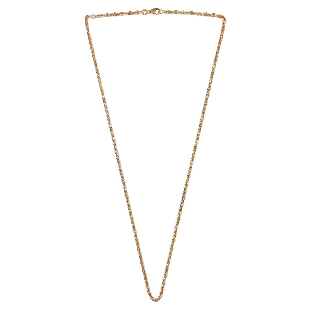 Figaro Light Chain in 18K Rose Gold - Kura Jewellery