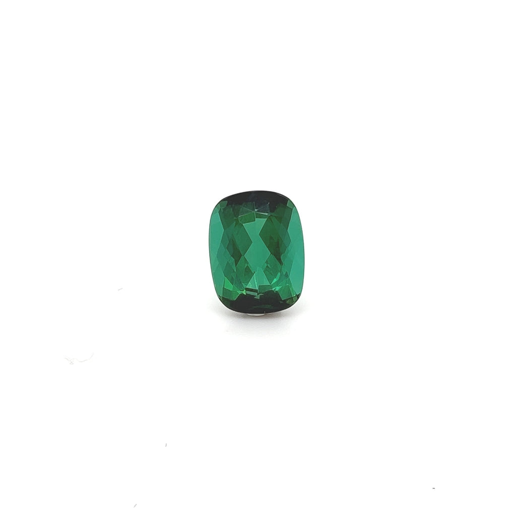 Green Tourmaline 6.81 cts Cushion Cut Shaped Precious Gemstone - Kura Jewellery