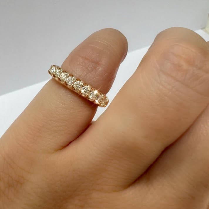 Knuckle Ring Expandable in 18K Rose Gold - Kura Jewellery