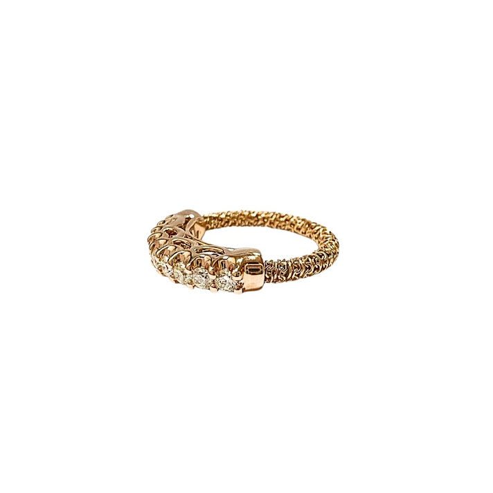 Knuckle Ring Expandable in 18K Rose Gold - Kura Jewellery