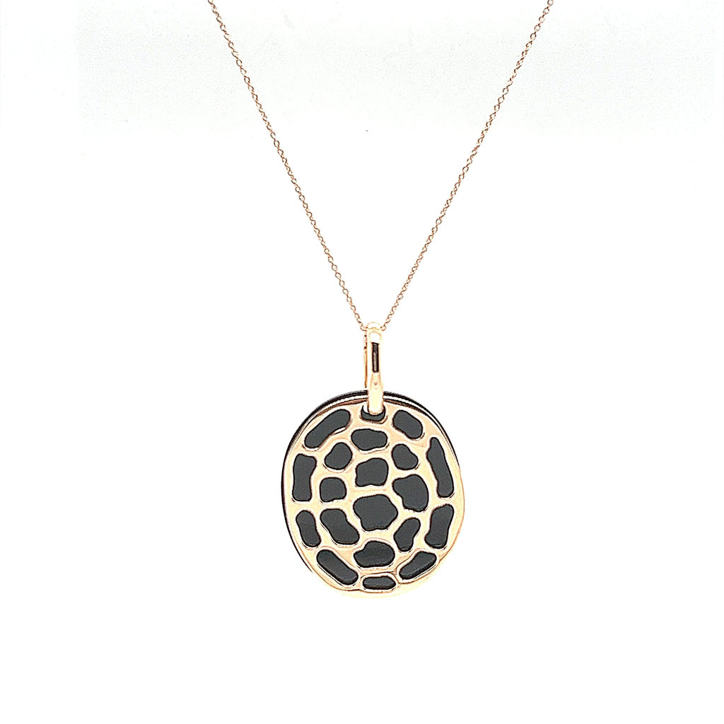 Kura Medium Logo Pendant Interchange Gemstone Set in Solid Gold - Kura Jewellery