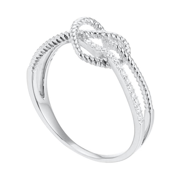 Shop Interlink Chain Ring with Diamonds in 18K Gold Online