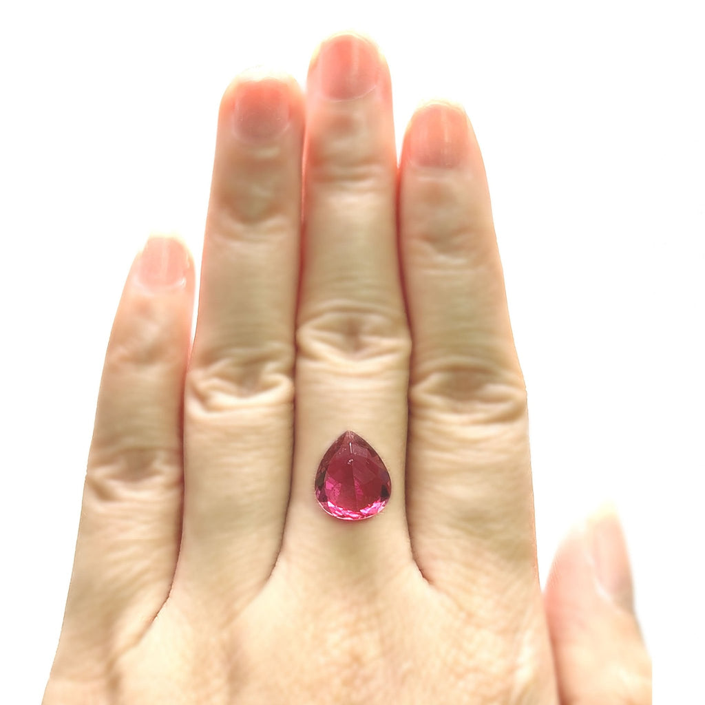 Rubilite 3.89 cts Pear Shaped Rare Gemstone - Kura Jewellery