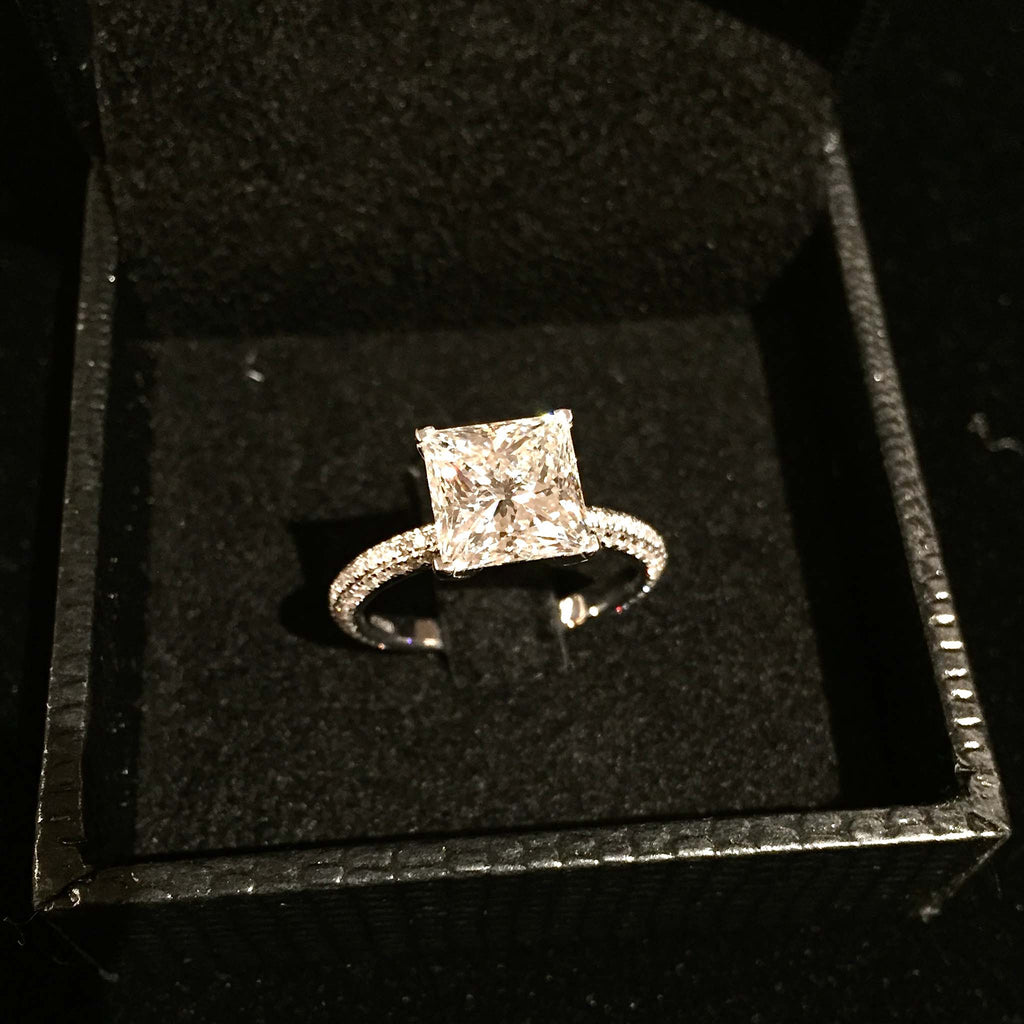 Square Brilliant Diamond Ring - Kura Jewellery